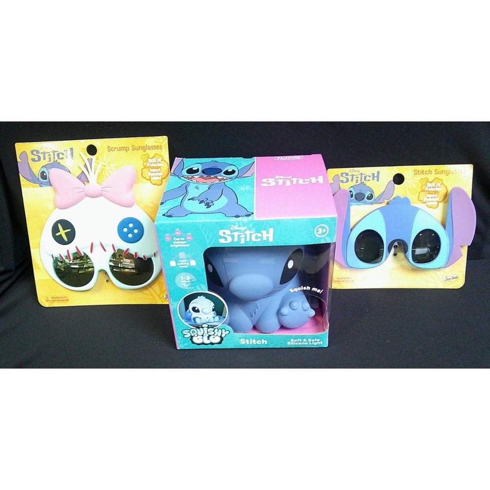 Stitch Squishy Lamp Officially Licensed Disney Free Standing Light NIB‎ COMBO